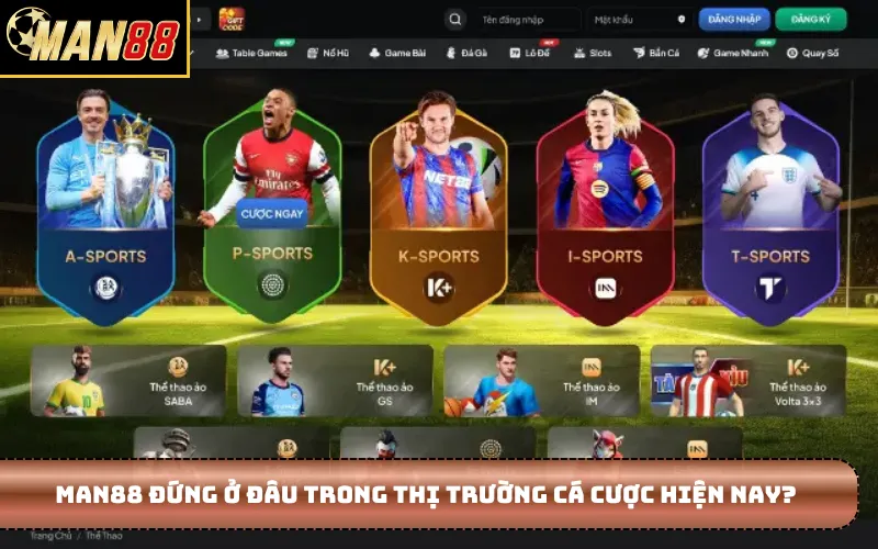MAN88 đứng ở đâu trong thị trường cá cược hiện nay?